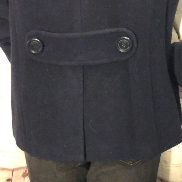 American Eagle Outfitters AEO Navy Blue Peacoat Quilted Lining Medium M - Picture 6 of 11